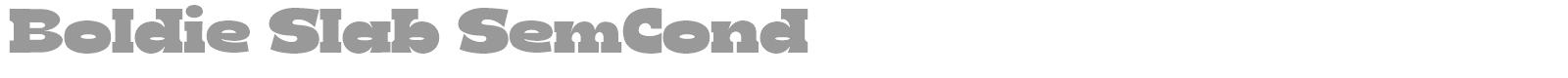 Boldie Slab font preview